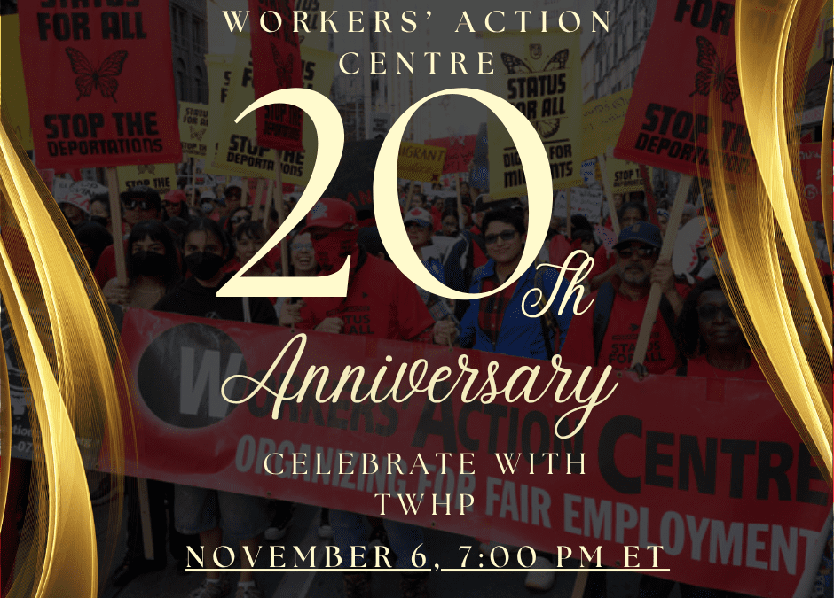 Workers’ Action Centre, 20th Anniversary Celebration